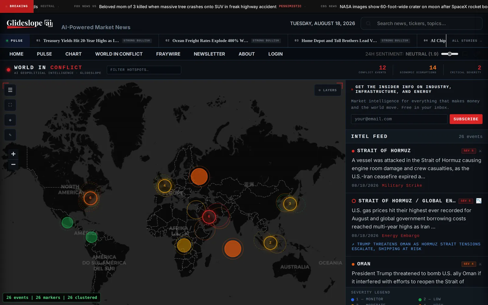 World in Conflict global crisis map screenshot